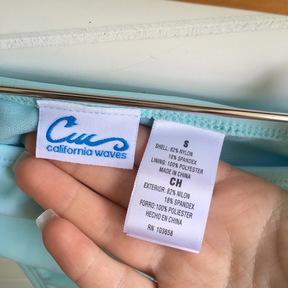 [California Waves] NEW Lace Crochet Light Blue NWT - Picture 6 of 8